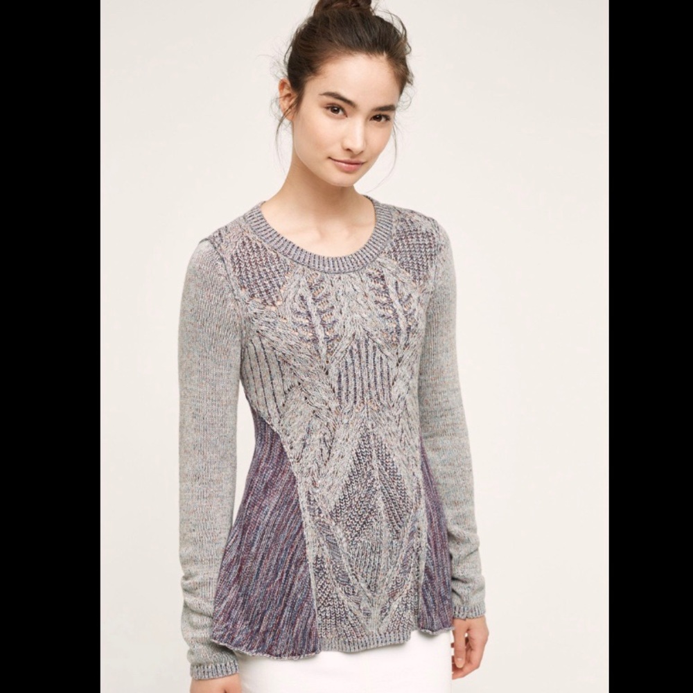 Moth Anthropologie Antia Swing Sweater Knit Small